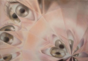 reality in pieces, 35x50cm, coloured pencils on paper, 2014
